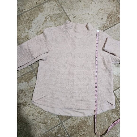 Calia by Carrie Underwood Womens M Pink Mock Neck Sweater Textured Pullover - Picture 6 of 6